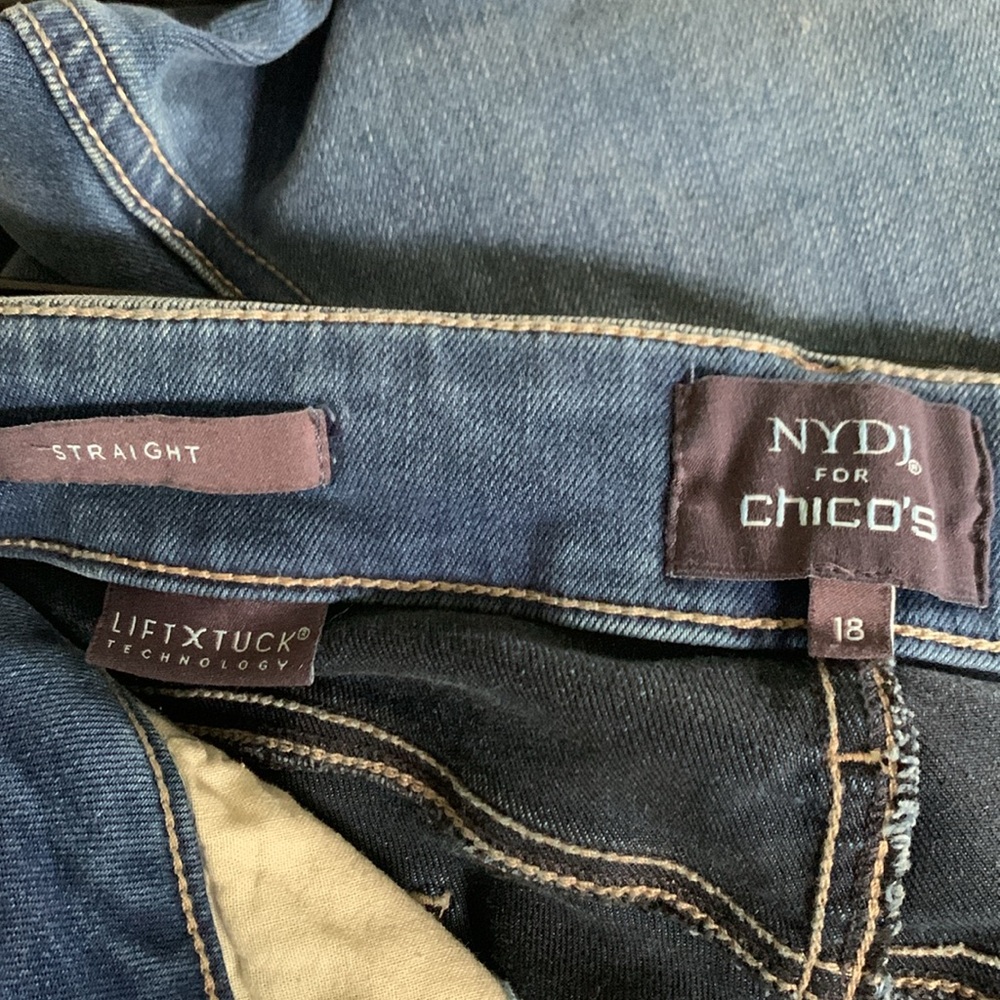 NYDJ for Chico’s Flawless Contour Straight Jean Size 18 NWT - Picture 6 of 12